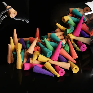 Natural 50/100g Oversized Backflow Incense Cones 20 Minutes Lavender Reflux Tower Incense Jasmine Sandalwood Scents for Home