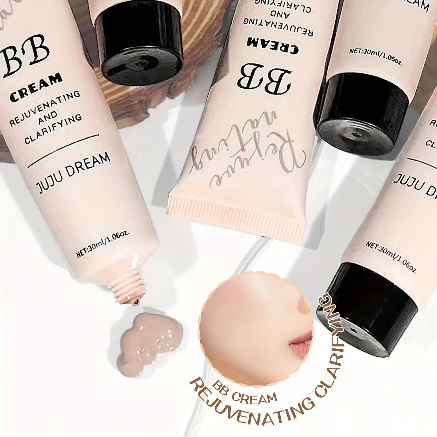 Natural Concealer BB Cream, moisturizing and nourishing, Korean natural translucent primer, long-lasting for all skin types - Image 3