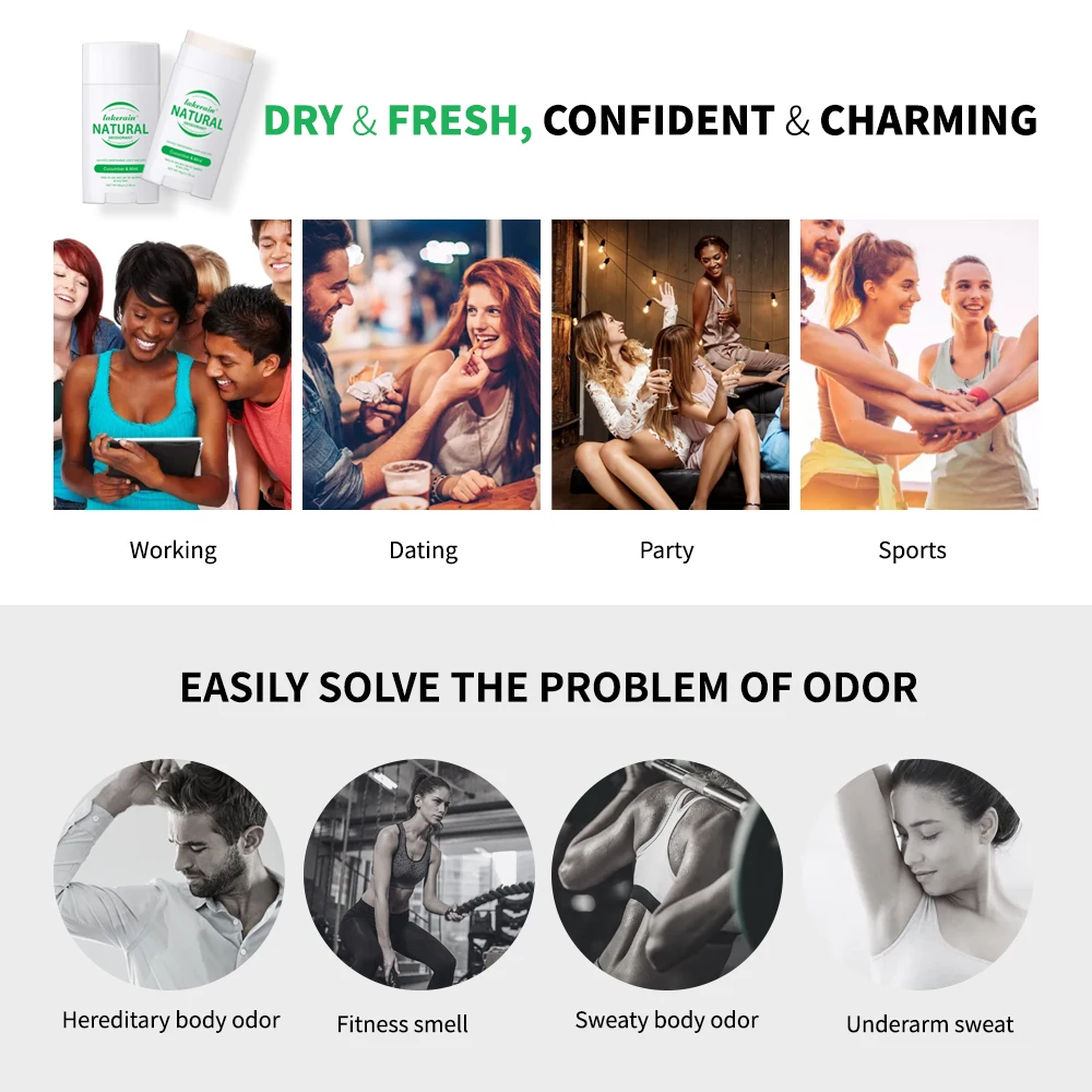 Natural Deodorant Long-lasting Fragrance Eliminate Odors Natural Plant Components Smells Fresh Fragrant Deodorant For Men Women - Image 5