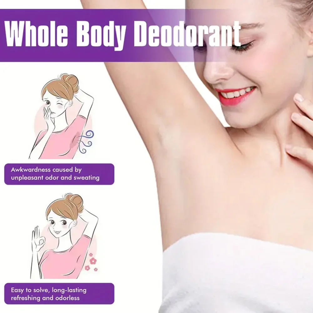 Natural Whole Body Deodorant Stick - Coconut Oil Base, No Alcohol, 60g set Travel-Friendly Peach Deodorant Underarm Removal - Image 6