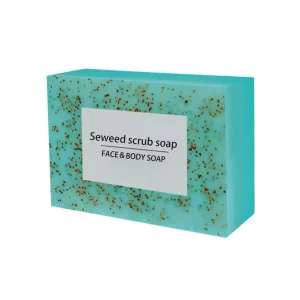 Naturally Exfoliating Soap Bar,Seaweed Particle Soap for Cleaning And Polishing,Scrub Soap Bars For Men And Women, Body Care