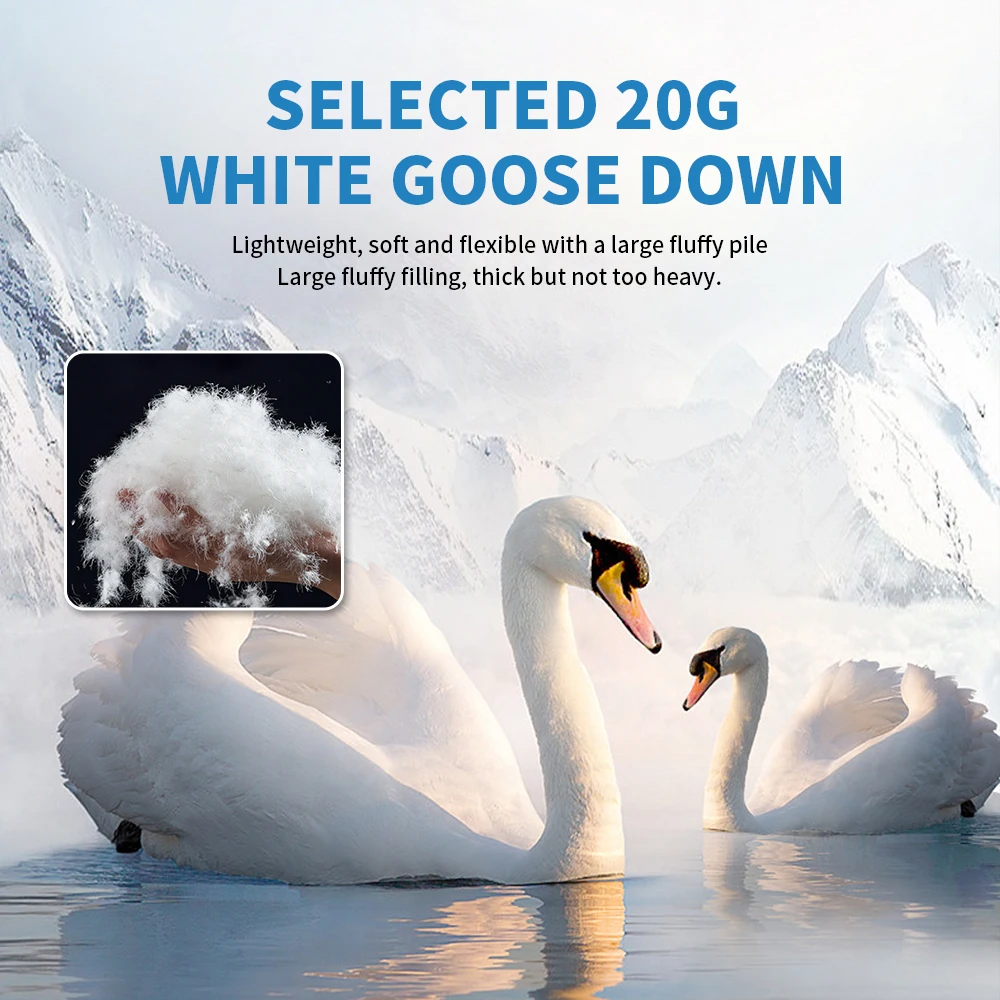 Naturehike Goose Down Socks Water-resistant Windproof Outdoor Thermal Feet Cover Winter Warm Goose Down Boots Unisex Lightweight - Image 3
