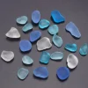 New 20pcs Sea Beach Glass Beads Mixed Color Jewelry Vase Aquarium Decoration 10-16mm