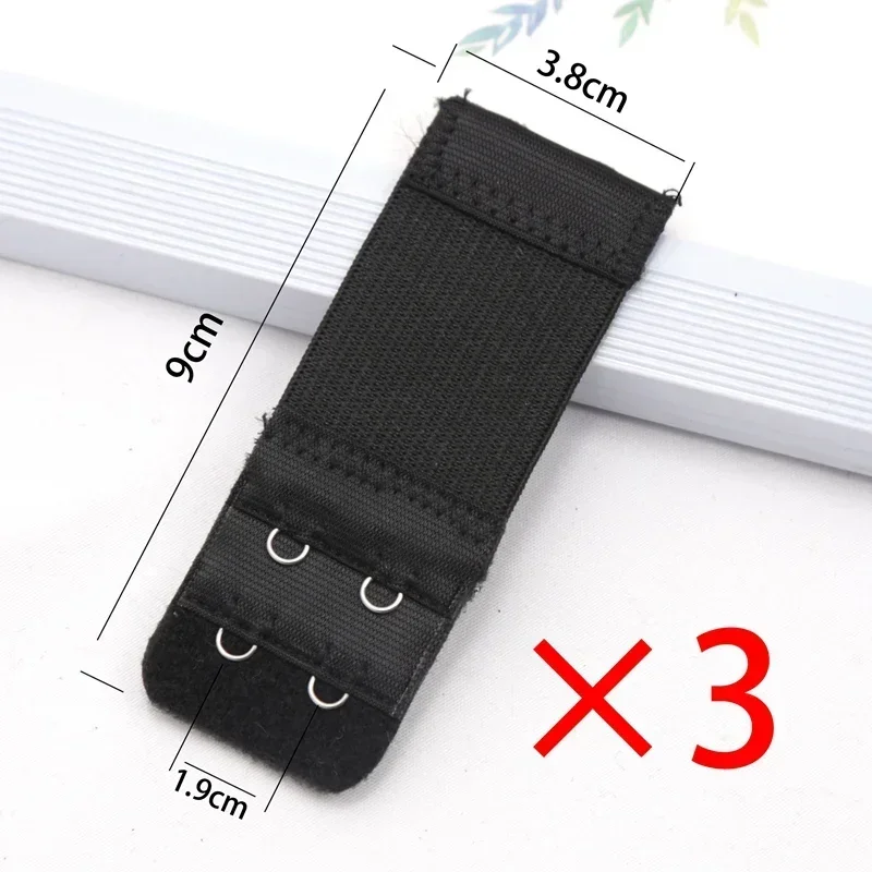 New 3pcs Bra Extender for Women's Elastic Bra Extension Strap Hook Clip Expander Adjustable Belt Buckle Intimates Accessories - Image 4