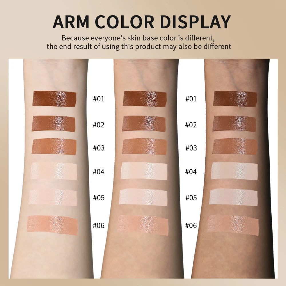 Foundation Skin Tint Balm Skin Tint Stick Waterproof Nourishing Solid Tinted Serum Face Tinted Face Contour Stick Makeup - Image 4