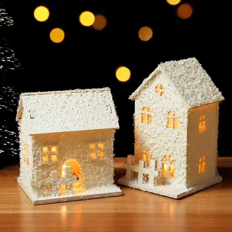 New Creative Pretty Christmas Decoration With LED Lights Snowflakes Shining And Christmas Decorations For A Small House - Image 6