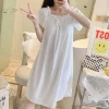 New Floral Sleepwear for Girls Women's Countryside-Style Camisole Nightdress Adult Casual Sleeveless Homewear Women's Pajamas