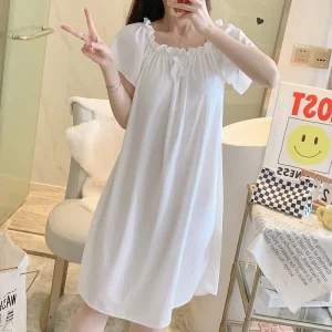 New Floral Sleepwear for Girls Women's Countryside-Style Camisole Nightdress Adult Casual Sleeveless Homewear Women's Pajamas
