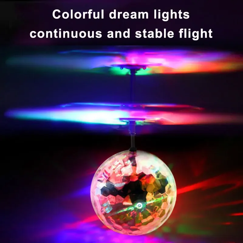 New Flying Ball Luminous Kid's Flight Balls Electronic Infrared Induction Aircraft Remote Control Toys LED Light Mini Helicopter - Image 5