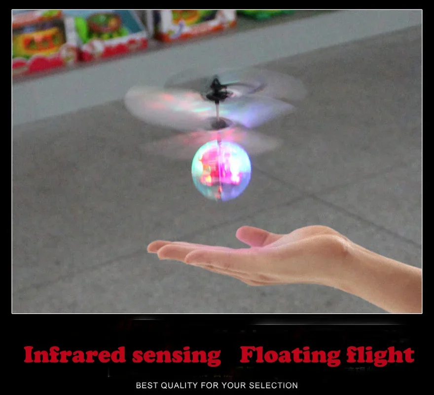New Flying Ball Luminous Kid's Flight Balls Electronic Infrared Induction Aircraft Remote Control Toys LED Light Mini Helicopter - Image 3