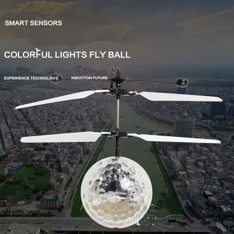 New Flying Ball Luminous Kid's Flight Balls Electronic Infrared Induction Aircraft Remote Control Toys LED Light Mini Helicopter - Image 4