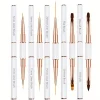 New Nail Art Brush Set, Professional 5-Piece Dual-Ended Acrylic Brushes, Line Puller, Fine Detail Brush, Ideal for Gel, 3D Nail