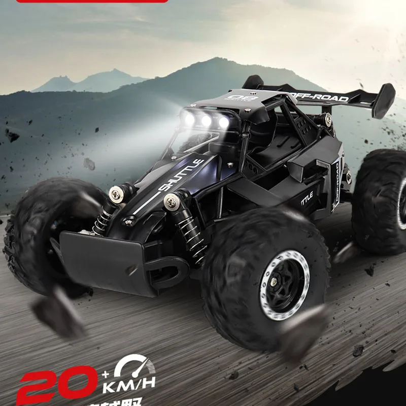 New RC Car 1:16 2WD with LED Light 2.4G 20KM/H High Speed Off-Road Climbing Remote Control Car Toy Gifts for Boys Girls Kids - Image 4