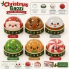 New Santa Claus Elk Dumpling Shape Stress Relief Squeeze Toy Christmas Party Favor Toys Gifts For Adult