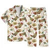 New Western Cowboy-Style Christmas Loungewear: Short-Sleeve Top & Pants Set – Matching Family Pajamas for Men, Women, and Kids