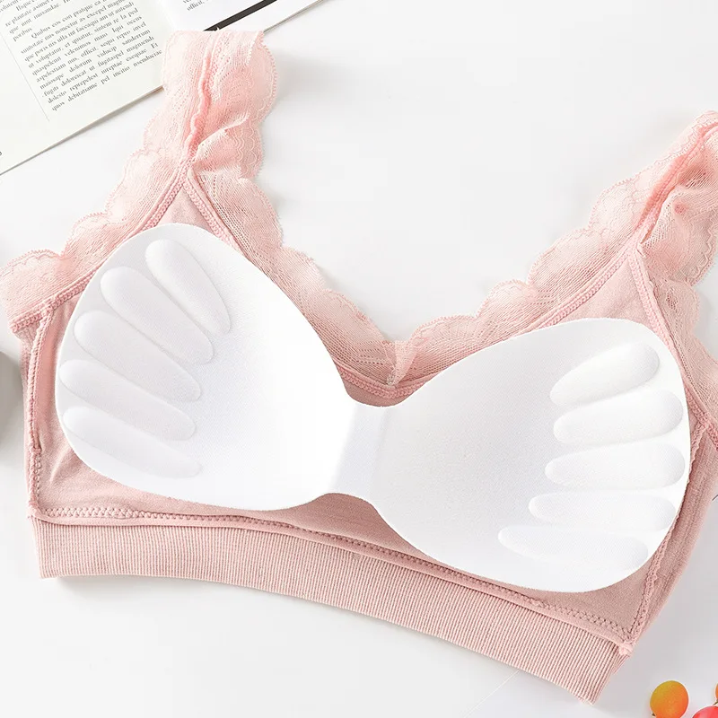 Newest Sexy Lace Underwear Set Padded Bra Set Without Steel Ring Solid Women's Underwear Brassiere Comfortable Fitness Crop Top - Image 3