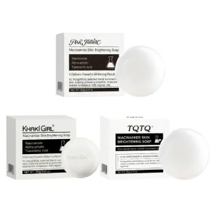 Niacinamide Skin Brightening Soap Gentle Cleansing Bar Lasting Moisturizing Hydrating Facial Body Cleaning Soap Daily Skin Care