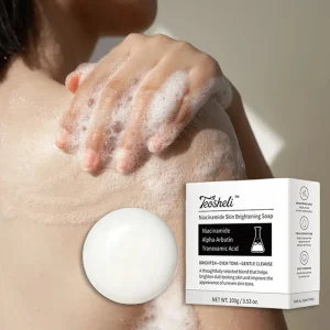 Niacinamide Skin Brightening Soap Rich Foam Gently Cleansing Soap Bar Lasting Moisturizing Facial Body Cleaning Soap