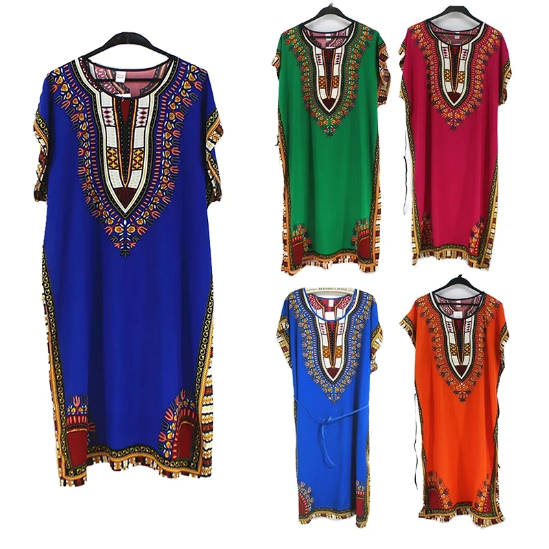 Nightgowns Women Sleepshirt Vintage Loose Large Size Night Dress Female Nightshirt Summer Women's Cotton Nightdress With Belt