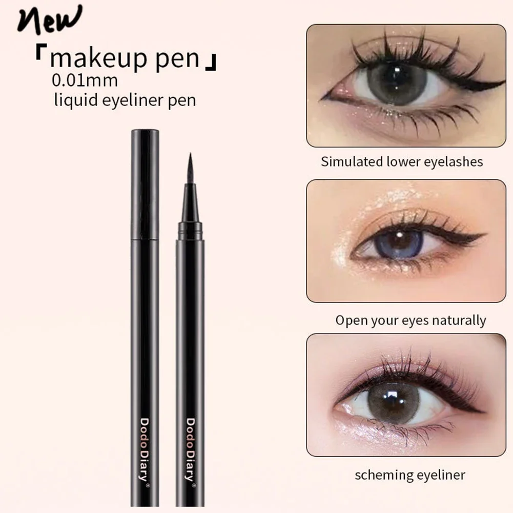 No Ink Leakage Fast Drying Waterproof Liquid Eyeliner Pen Smooth Durable Smudge Resistant Easy Apply - Image 4