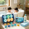 OceAura Bath Bombs with Toys Inside Fun Kids Bath Clean Skin Exfoliation Sea Salt Surprise Bath Bombs for Children Gift Set 300g