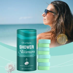 OceAura Shower Steamers Eucalyptus Mint Relax Mind Body Cleaning Lavender Rose Shower Steamers Tablets Bath and Shower Products