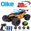 Oike Remote Control Car RC Drift Racing Vehicle Off Road Alloy 2.4G Radio High-Speed Trucks With LED Light Climbing Gift Kid Toy