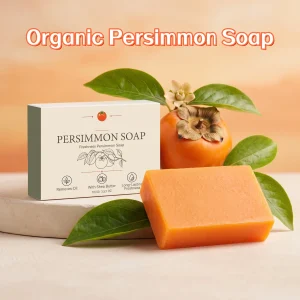 Organic Persimmon Soap Reduce Body Odor Deep Moisturize Gentle Cleanse Body Natural Deodorant Bar Soap Japanese Persimmon Soaps