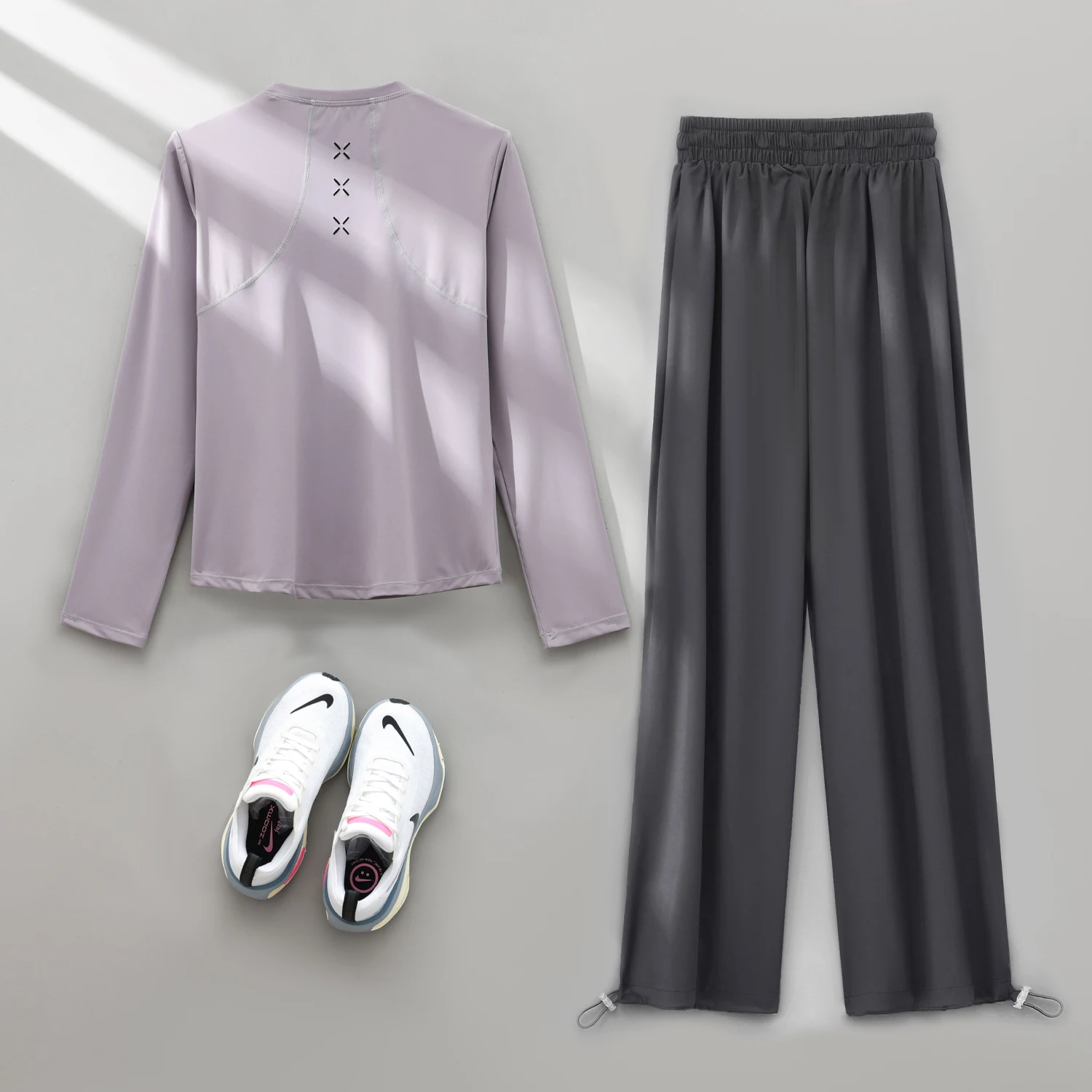 PHIGEER Women’s Yoga Set, 2 Piece - Loose Fit Sport Top and Sweatpants Workout Outfits, Activewear Matching Set Women Tracksuit - Image 5