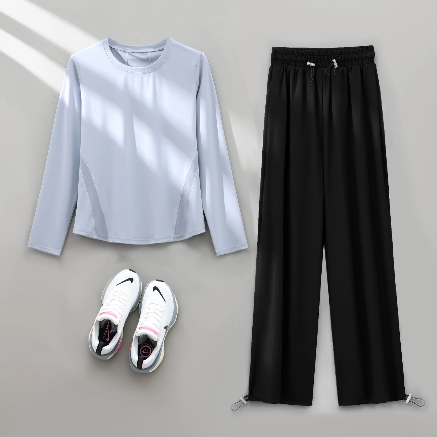 PHIGEER Women’s Yoga Set, 2 Piece - Loose Fit Sport Top and Sweatpants Workout Outfits, Activewear Matching Set Women Tracksuit - Image 6