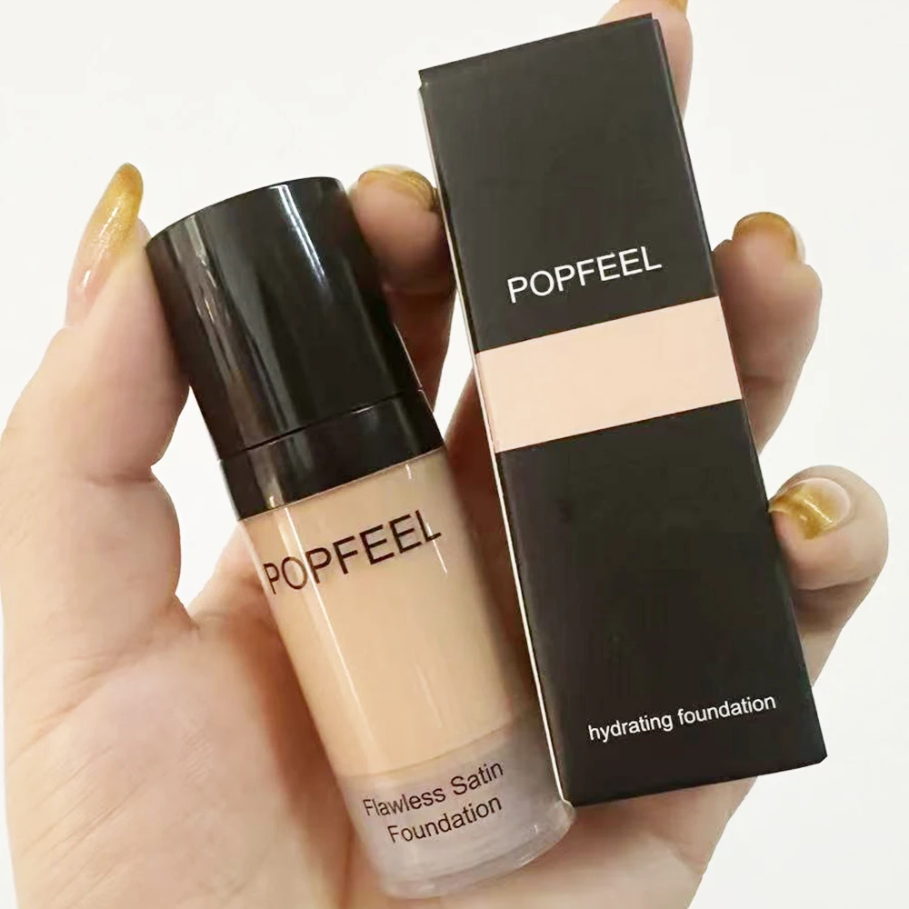 POPFEEL Flawless Satin Foundation, Full Coverage, Waterproof & Sweatproof, Long-Lasting for Perfect Base - Image 4