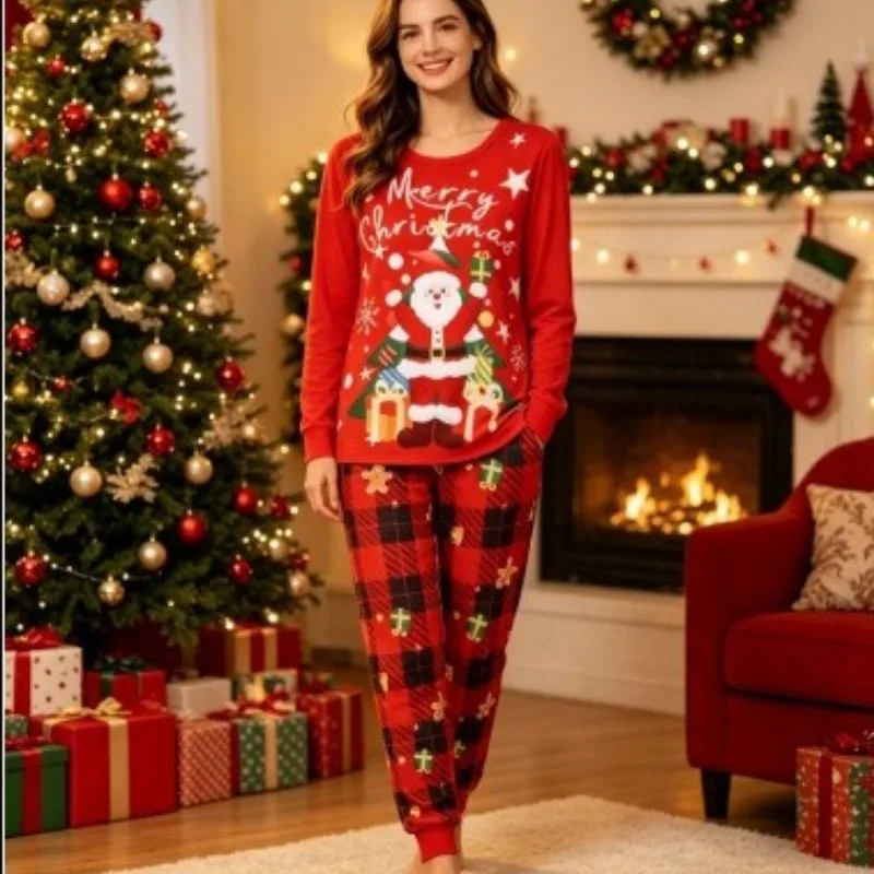 Pajamas Christmas Woman Family Look Set Couple Pajama Sets Family Matching Outfits Mom and Daughter Matching Clothes Mother Kids - Image 6