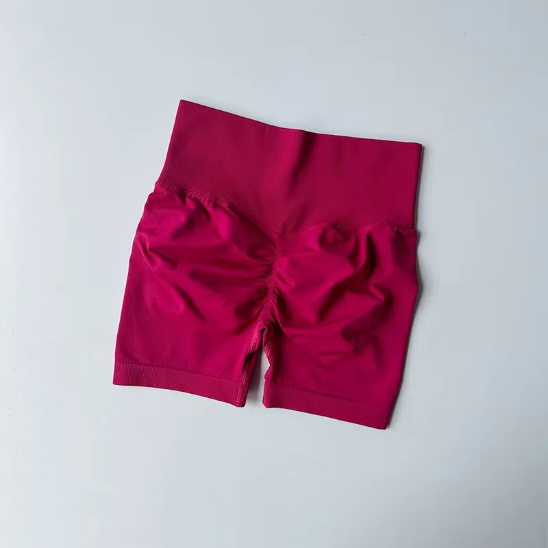 Peach Hip Lifting Sports Shorts Women High Waist and Waist Tightening Slimming Running Hip Speed Drying Three Point Tight Pants - Image 5