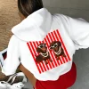 Pearl Dachshund Dog Printed Women Hoody Loose Autumn Hoodies Fleece Jogging Streetwear Pocket Sports Casual Unisex Y2K Hoodie