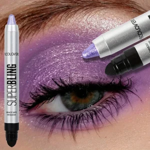 Pearlescent Eye Shadow Stick Long-lasting Shimmer Pigment Blue Purple Colorful Eyeshadow Pencil Colorful Eye Makeup