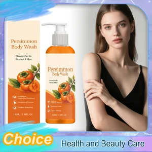 Persimmon Body Wash For Body Odor Control Cleansing Body Men And Women Gentle On All Skin Types Deodorizing Articles Daily Use