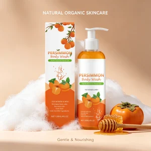 Persimmon Body Wash Reduce Body Bad Odor Remove Excess Oils Deep Hydrating Gentle Cleaning Fruity Aroma Exfoliating Shower Gel