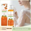 Persimmon Shower Gel Reduce Oil Secretion Long Lasting Orange Fragrance Keep Fresh Gentle Cleaning Eliminate Body Odor Body Wash