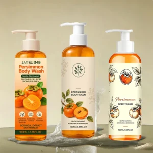 Persimmon Shower Oil & Body Wash Set Deep Cleansing Moisturizing Nourishing Purifying Refreshing Bath Care 3 Finishes
