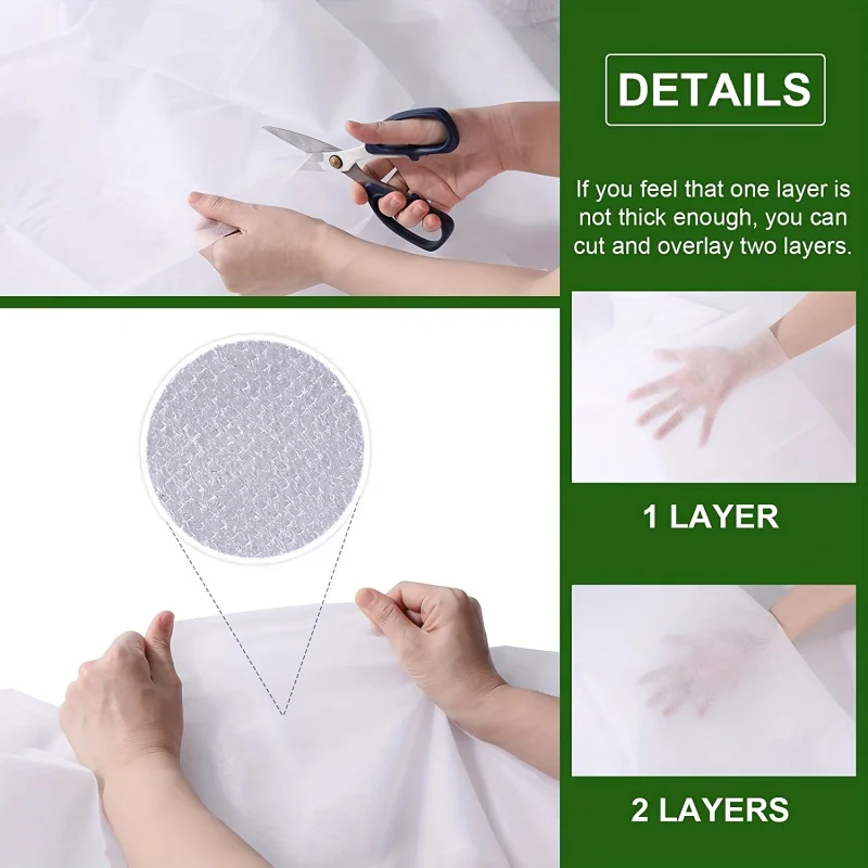 Plant Cover Anti Freezing, Garden Floating Row Cover Non-Woven Fabric, Used for Anti Freezing Protection of Vegetables, Fruit Tr - Image 2