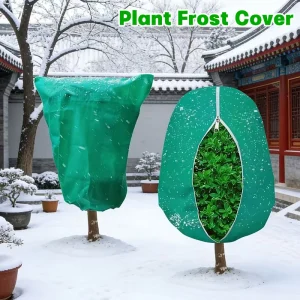Plant Cover Winter Warm Tree Shrub Protecting Bag Frost Cloth Blankets for Outdoor Plant Freeze Protection Covers with Zipper