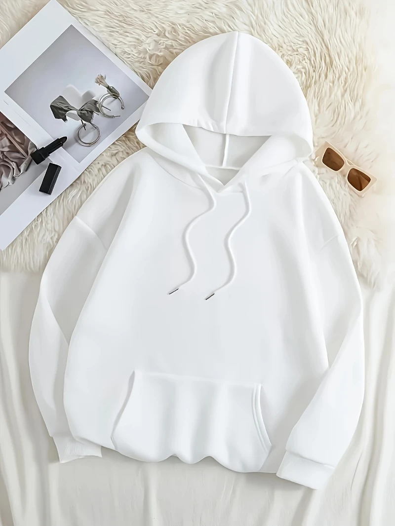 Pocket Pug Hoodies Women Cartoons dog Prints Plus Size Pockets Hoodie Winter Fleece Warm Sweatshirts Street Comfy Animal Clothes - Image 5