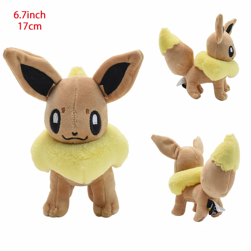Pokemon Kawaii Mimikyu Eevee Stuffed Plush Toy Evolution Umbreon Flareon Jolteon Glaceon Vaporeon Sylveon Espeon Peluche Dolls - Image 4