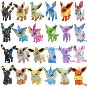 Pokemon Kawaii Mimikyu Eevee Stuffed Plush Toy Evolution Umbreon Flareon Jolteon Glaceon Vaporeon Sylveon Espeon Peluche Dolls