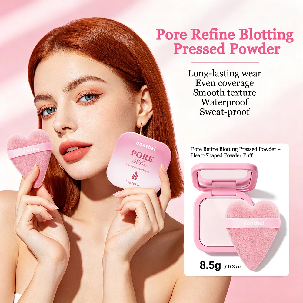 Pore Refine Blot & Porefect Set Pore-Blurring 12h Matte Oil Control Primer, Setting Spray, Touch-up, Powder Puff 4PCS Makeup Kit - Image 5