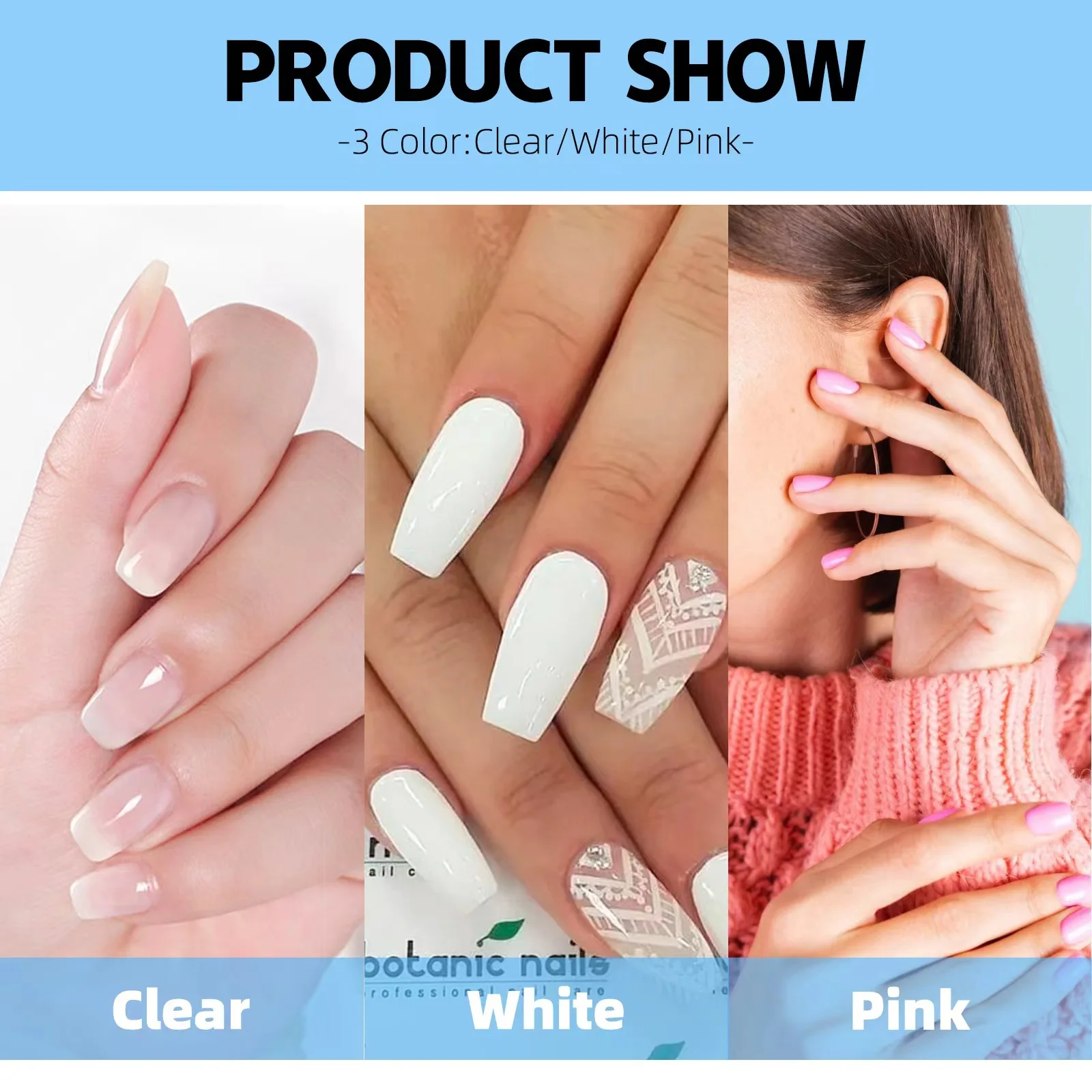 Professional Gel Nail Kit With LED Lamp, Nail Drill, Acrylic Powder & Liquid Set, False Nail Tips, Nail Art Tools For Salon-Qual - Image 6