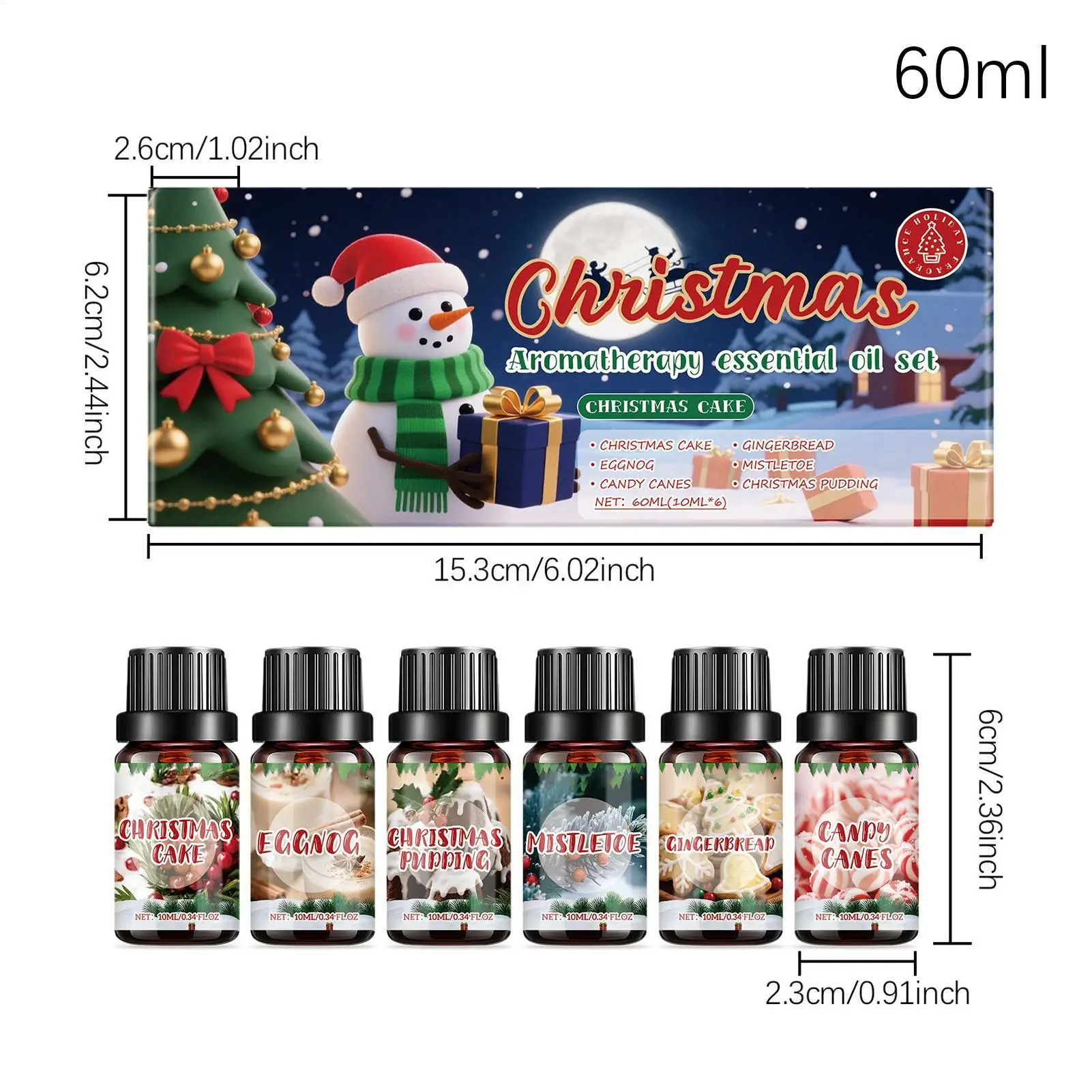 Pure Organic Essential Oil for Candle Making Soap Making DIY Skin Care Natural Fragrance Oil Merry Christmas Essential Oil Set - Image 6
