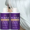 Purple Shampoo and Conditioner Set for Blonde, Bleached, Silver & Gray Hair - Sulfate Free Toning Duo, Anti Brass, 2 x 200ml