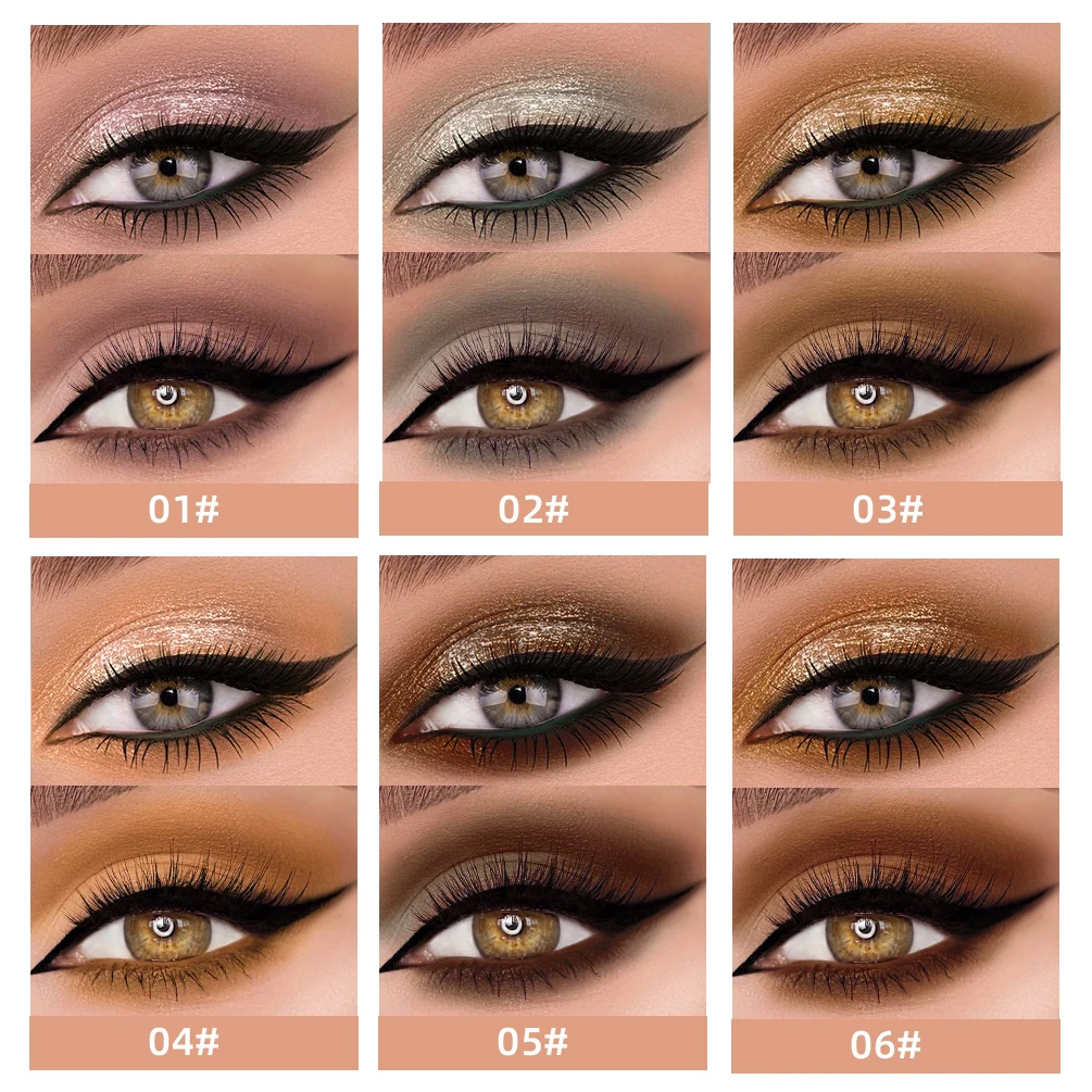 QIBEST Double End Glitter Matte Eye shadow Stick Pencil Eyeshadow Makeup Waterproof Bicolor Shimmer Cosmetics Beauty Makeup Tool - Image 2