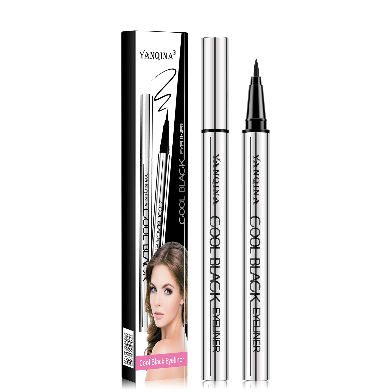 Quick-Drying Liquid Eyeliner, Waterproof, Smudge-Proof, Long-Lasting Black, Ideal for Beginners - Image 6